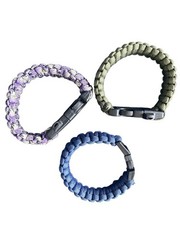 Para Cord Survival Bracelets Set Of Three Individual Bracelets.