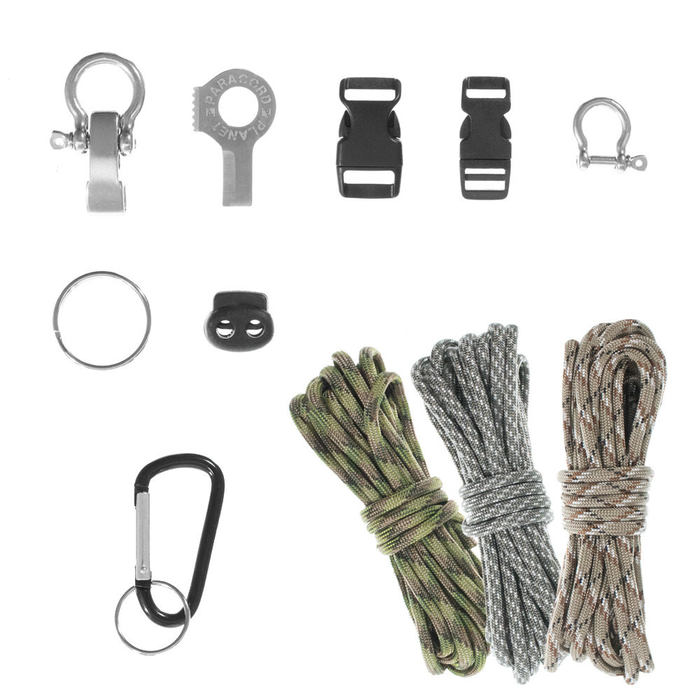 DIY Ultimate Paracord Kit – 30 Feet of 550 Paracord & 8 Essential Necessities