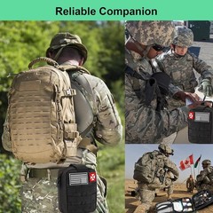 256-Piece Survival Kit & First Aid Gear in Durable Molle Pouch for Outdoor Sa…
