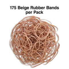 Staples Rubber Bands, Size #33, 1/4 lb. Bag – Economy Bands for Beige
