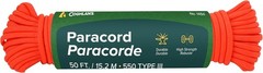 Coghlan’s Nylon Paracord Neon Orange Survival Rope 550-lbs Break Strength 50-ft