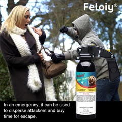 Feloiy Home Self Defense 16oz 35Ft, Bear Repellent Spray Legal Formula