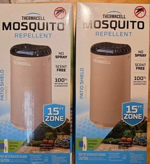 Thermacell Patio Shield MRPSS Mosquito Repeller 15 ft Zone Riverbed, 2 Pack NEW