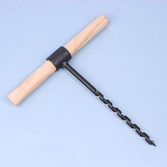 Outdoor Survival Hand Drill Carbon Steel Manual Auger Drill Self-Tapping Wood Pu