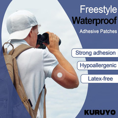 60Pcs Libre 3 plus Sensor Covers Waterproof Freestyle Sensor Clear Film Adhesive