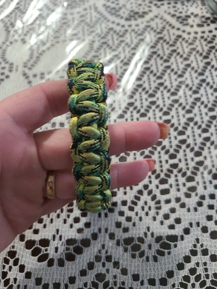 Handmade «Blaze Bar» Firestarter Quick Deploy Paracord Bracelet for a 7″ Wrist