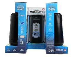 Lot of 3 Thermacell Zone Mosquito Repeller & Fuel Cartridge & 3 Repellent Mats