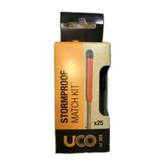 UCO Stormproof Match Kit 25 Pack Waterproof Survival Set Orange Emergency