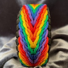 Paracord Bracelet Rasta, LGBT Rainbow, different colours, easy release clasp