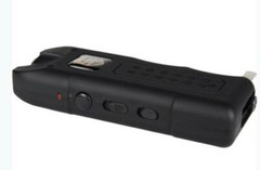 Rechargeable LED Flashlight Electric Shock Stun Gun Women Self Defense ALARM BLK