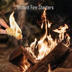 80 Pcs Fire Starters for Campfire, BBQ, Grill, Fire Pit, Easy Quick Light Fuel