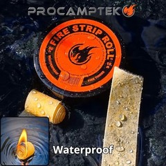 50-Feet Weatherproof Waxed Fire Strip Roll for 1 Roll