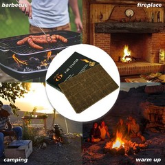 128 Pack,Natural Fire Starter Cubes for BBQ,Campfire,Fireplace,Indoor Outdoor…