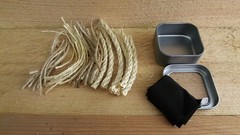 Bushcraft-Survival / Fire / Cook / Knife / Ferro Rod / Duct Tape / Pouch BLK-102