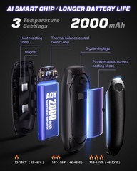 Kesguar Hand – 2 Pack 14000Mah Ai Electric Hand Charging Case