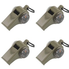 Emergency Whistle with Lanyard Safety Survival 4 Pcs