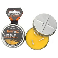 – candleTIN Large Hot Burn Beeswax Wax Candle for Emergency Survival