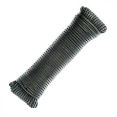 ASR Outdoor 550 Paracord Rope Strong 7 Strand Parachute Cord – Black 100ft