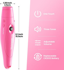 Electronic Whistle for Teacher Coaches, 3 Tones Adjustable 130Db Loudest High Vo
