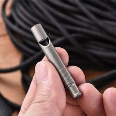 Adjustable Length Survival Whistle Outdoor Safety Suitable for Hiking Activity