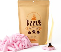 Non-Toxic Waterproof Fire Starters with 5+ Minute Burn for Emergencies, Survival