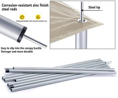 Hasika Camping Tent Pole Repair Kit Including 200 cm x 200 x 200 cm, White
