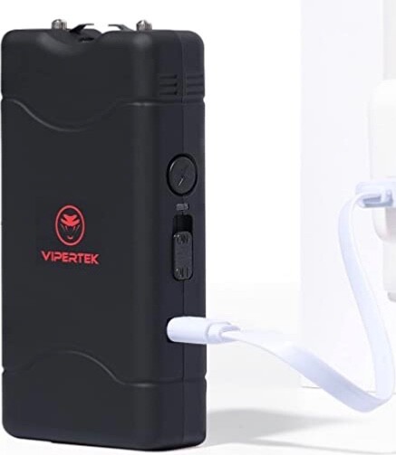 VIPERTEK Rechargeable Stun Gun Self Defense 400 BV 2.0mAh