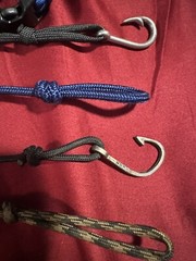 LARGE Survival Bracelet Military Grade Nylon Paracord Rope And Hook Bracelet LOT