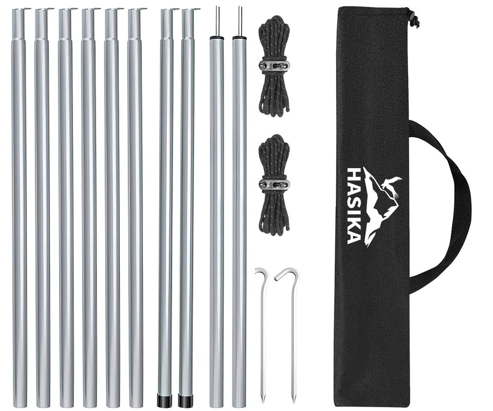Hasika Camping Tent Pole Repair Kit Including 200 cm x 200 x 200 cm, White