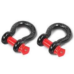 1/2″ D Ring Shackle with 5/» Screw Pin, 2T Working Load 1/2 Inch 8 Black&Red