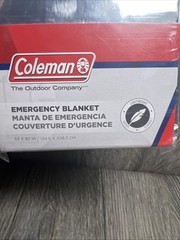 Coleman Emergency Blanket 53 X 82 Inches Lightweight Aluminized Polyester New