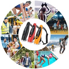 [3 Pack Box] Electronic Whistle, 3 Tone Handheld Electric Whistle with Lanyar…