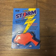 STORM Safety Whistle Orange Loudest Whistle in World NIP