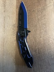 Outdoor Survival Camping And Knife Blue/Black Color