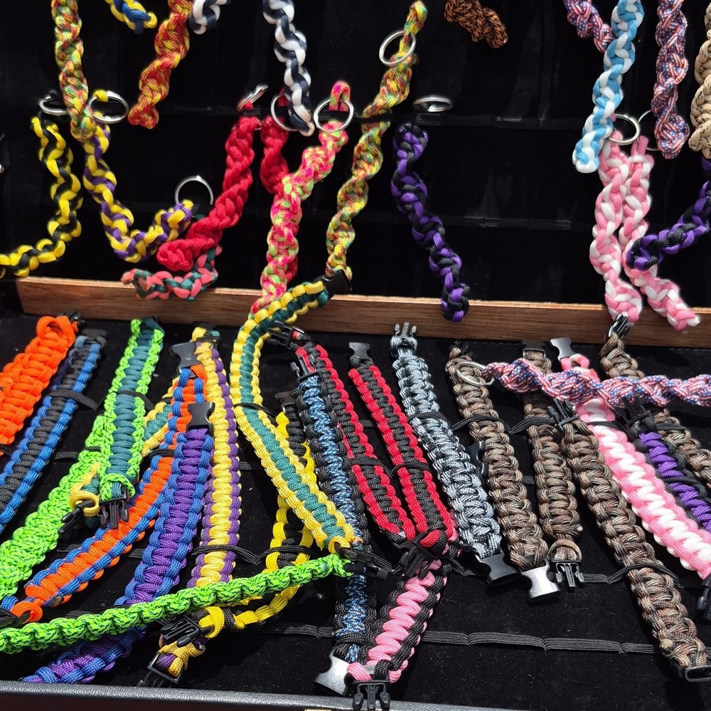 Multicolor Paracord Bracelets & Key Chains