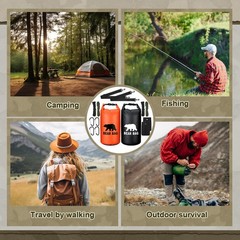 2 Sets Bear Food Bag for Camping Food Hanging System Includes 2 Waterproof Be…