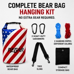ReGar Bear Bag Hanging System Kit – Waterproof Food Storage Bag for Camping &…