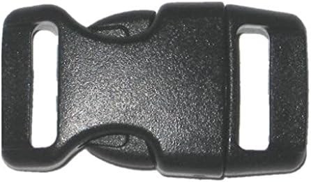 5/8″ Contoured Side Release Buckles for Paracord Bracelets Multiple Size and Qua