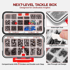 MadBite by KastKing 400-Pieces Freshwater Terminal Tackle Kit, Endorsed by…