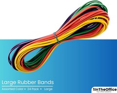 Large Big Rubber Bands, 24/Pack