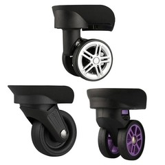 Trolley Bag Wheel Set 1 Pair of Rotating Wheels Compatible with Various Cases
