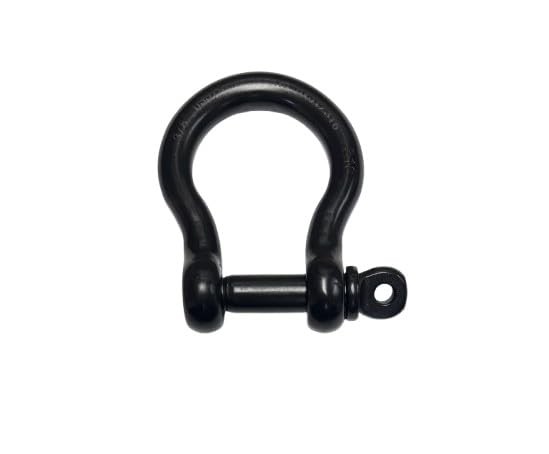Black Stainless Steel 316 Forged Bow Shackle 3/8 10mm Marine Grade