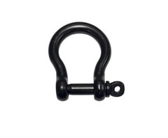 Black Stainless Steel 316 Forged Bow Shackle 3/8 10mm Marine Grade