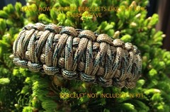 X-Cords Paracord Bracelet Survival Bracelet Kit W/ Jig make 10 parachute cord