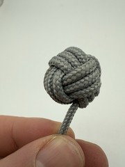 Grey Monkey Fist Keychain