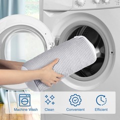 Teletrogy Shoe Laundry Bags for Washing Machine, Large Bag, Gray