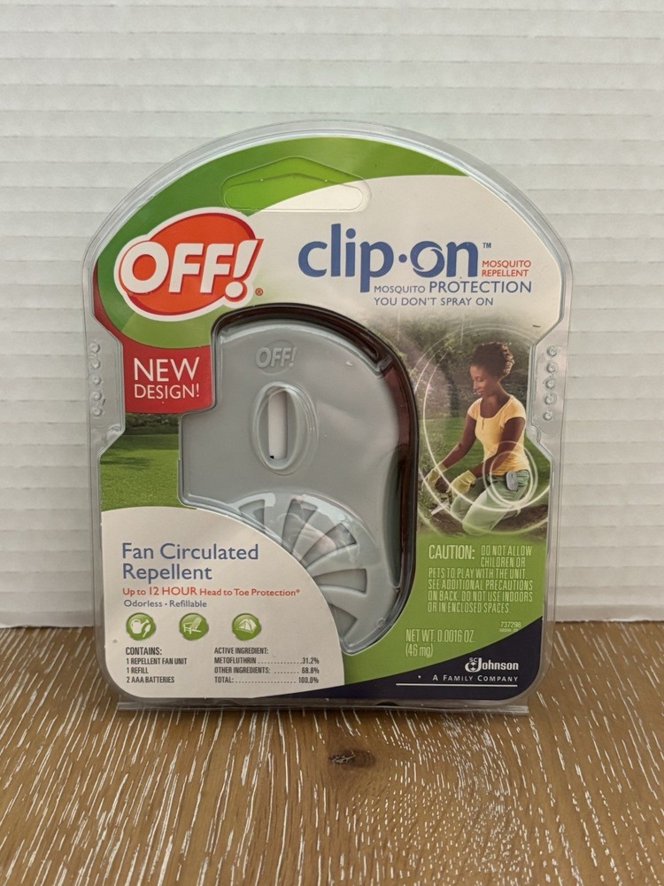 OFF! Clip-on Mosquito Repellent Fan Starter Circulating Kit New in Package 2010