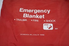 Zee Medical Inc. Emergency Blanket 3001 Trauma Fire Shock with Red Carry Bag