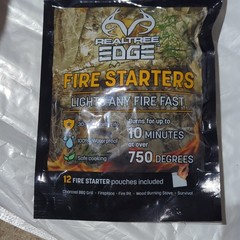lots of 3 Realtree Edge Fire Starter Pouches 12 Pack Waterproof for Camping Sur