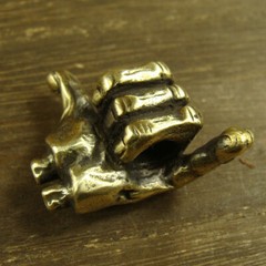 Brass knife Lanyard Bead Paracord beads crafted for EDC gear XLH025